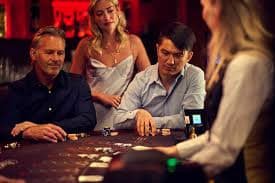 Casino Hold'em betting layout and hand progression